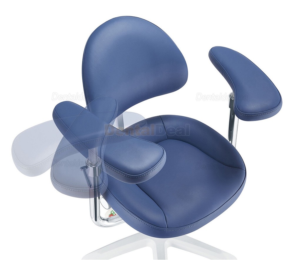 PLST-094-097 Dental Microscope Stool Operator Chair with Adjustable Swivel Armrest